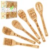 Christmas Gifts for Mum, 6 Piece Wooden Spatula Utensils for