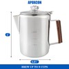APOXCON Coffee Percolator Camping Coffee Pot Stainless Steel Coffee Maker