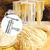 QWORK Stainless Steel Noodle Maker, Manual Pasta Machine with 5