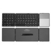 Round Key Bluetooth Foldable Keyboard with Touchpad Universal 140mAh Wireless