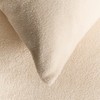 OHS Cream White Fluffy Bed Pillow Cases Teddy Fleece, Thermal