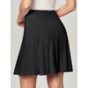 Ewedoos 20”Skort Golf Skirts for Women with Zip-Pocket Knee Length