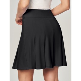 Ewedoos 20”Skort Golf Skirts for Women with Zip-Pocket Knee Length Skorts for Woman Casual Athletic Pleated Tennis Skirt