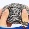 10 Pack Stainless Steel Scrubber, Steel Wool Srubber for Scouring