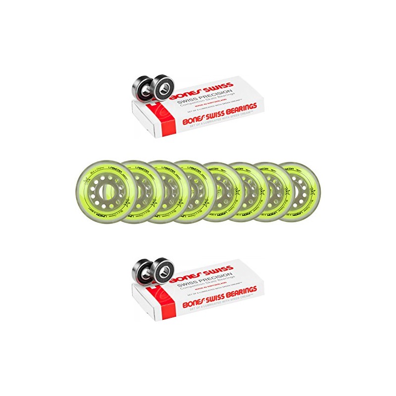 Labeda Wheels 80mm /76mm Hilo Set Union Yellow Inline Indoor
