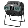 EAST OAK Compost Tumbler Outdoor, 43-Gal Dual Chamber Compost Bin