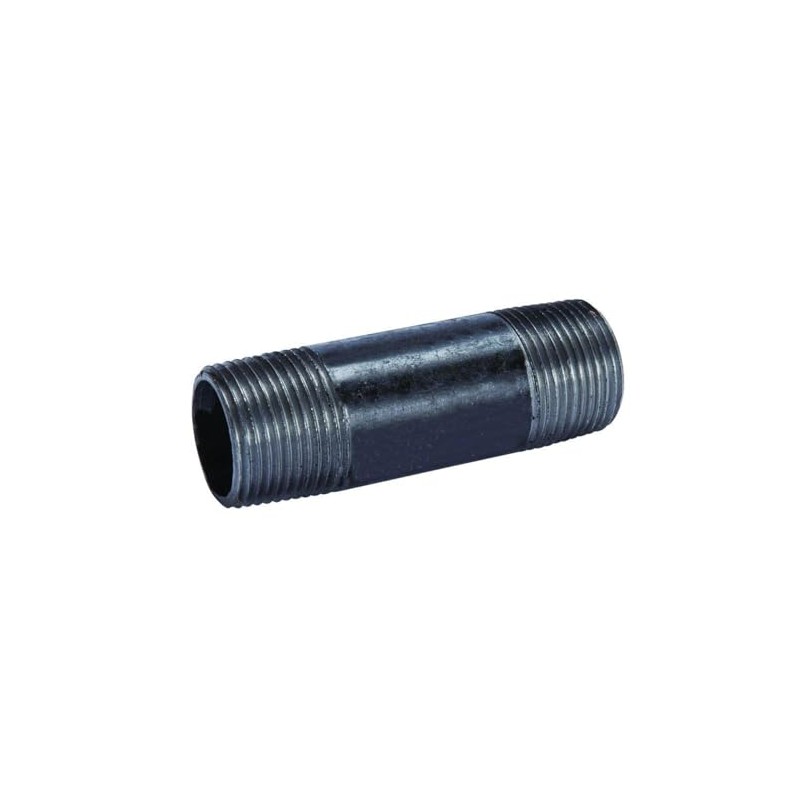 PlumberStop - 1/2 X 3-1/2 Black Nipple, Steel Pipe Pre-Cuts,