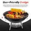 Gas One – 14-inch Portable Barbecue Grill with 3-Point Locking