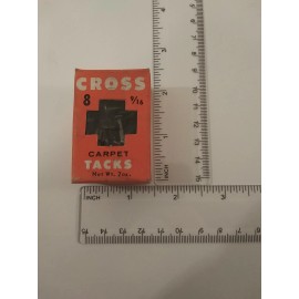VINTAGE CROSS CARPET TACKS Qty 1 of Size 8 or 10 "Please Read Description"