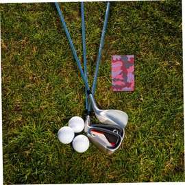 TEHAUX Golf Scorebook Portable Lightweight Recording Notebook with Camouflage Design for Golfing Friends Protects Scorecards from Water and Sweat