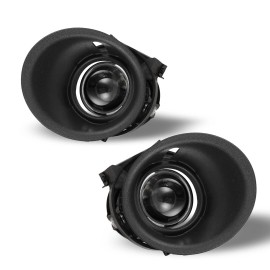 BT_MOTO Fog Lights For 2014-2015 Chevy Camaro Bumper Lamps Wiring Switch Kit Clear Lens