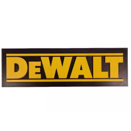 Dewalt Logo Shop Sign 3d Printed Wall Decor W/ Hanger Holes Black/Yellow