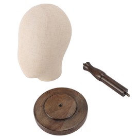 Wig Head Stand Non Woven Fabric Mannequin Head Hat Display Stand Holder for Store Home Type 2