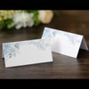 HICOHAND 50 PCS Blue Rose Wedding Table Cards, Laser Cut