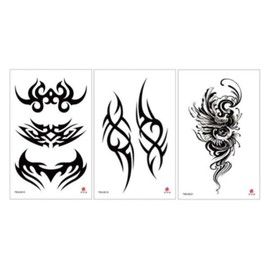 Starium Insa Emotional Party Vacation Tattoo Sticker 3 types set, 1 set, D / 스타리움 인싸 감성 파티 휴가 타투 스티커 3종 세트, 1세트, D