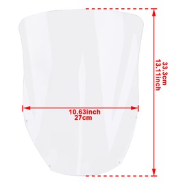 Xitomer Motorcycle Windscreen DRZ400S 2000-2023 DRZ400SM 02-23 & DR650 2002-2023 & CRF250L 2013-2023 & WR450F Motorcycle Windshield
