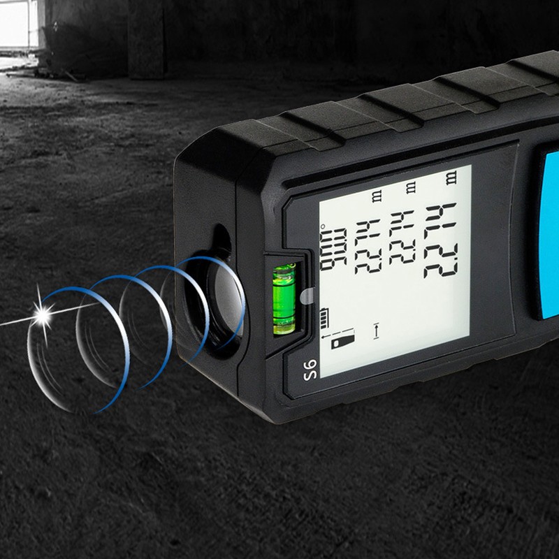 Distance Measure 100m Distance Meter Digital Display with Bubble Level