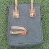 London Craftwork Medium Canvas + Leather Saddle/Handlebar/Frame Bag for Bicycles
