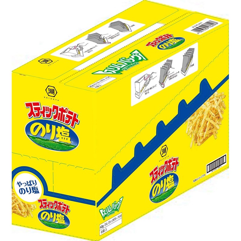 Mizuumichiya slim bag stick potato glue salt 40gX6 bags