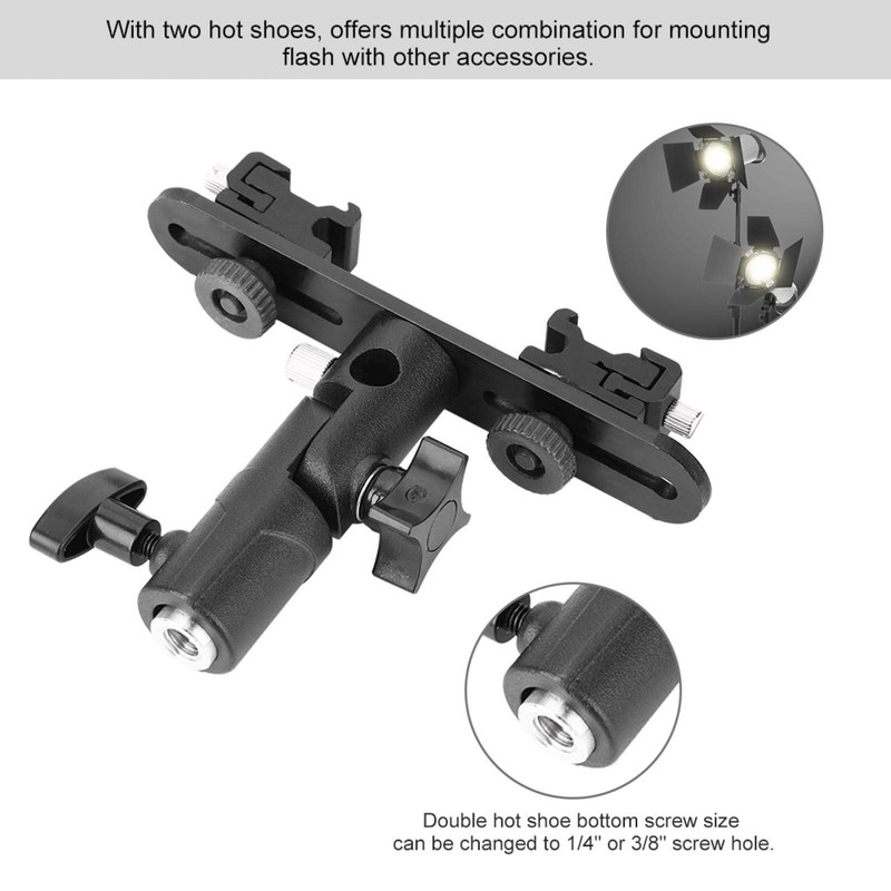 Kuuleyn Flash Mount, Flash Rail, Hot Shoe Flash Stand Umbrella