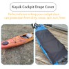 FCOUIID Kayak Cockpit Drape Cover with Hook Holes - 600D