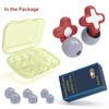 FNGXX Ear Plugs for Noise Reduction, Reusable Flexible Silicone EarPlugs