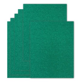 20 Sheets Green Glitter Cardstock 8.5 x 11 Inches, Heavyweight 250gsm Premium Sparkling Card Stock Paper for Card Making DIY Craft Party Decoration School Student Supplies (Green)
