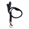 Customcard ltd Black Lanyard Black Neck Lanyard (Metal Clip) for