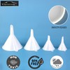 KarZone Kitchen Funnels - Set of 4 Plastic Flask Funnels