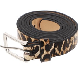 VALICLUD Leopard Print Belt For Women Leopard Print Belt For Women Cheetah Belt, Brown1