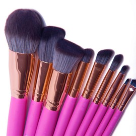 SET 24 BROCHAS PROFESIONALES | SOFT MAKEUP BRONZED PINK | ARANTZA COSMETICS