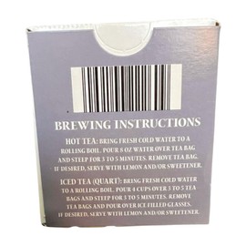 Earl Grey Black Tea Bags by Benner, 20 Count, 1.41 oz, Individually Wrapped
