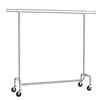 SONGMICS Clothes Rack with Wheels, Heavy-Duty Garment Rack with Extendable