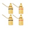 Maxmoral 4pcs 4mm Banana Jack Binding Post Gold Plated Female