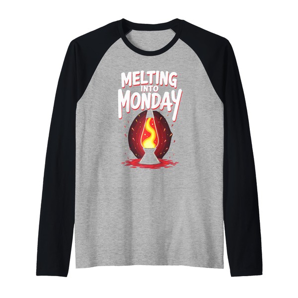 Lava Lamp Retro Aesthetic Psychedelic Groovy Vibes Raglan Baseball Tee