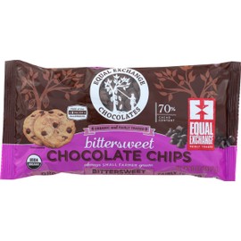 Equal Exchange Organic Bittersweet Chocolate Chips, 10 Ounce