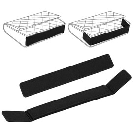 WADORN 8Pcs 2 Styles Purse Base Shaper for WOC Bag, Bag Felt Liner Board Insert Base Shaper with Wings for Wallet Chain Bags Rectangle Purse Bottom Shaper Saver for Crossbody Cosmetic Bag, Black