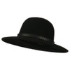 Jeanne Simmons Men's Wool Felt Large Brim Fedora - Black