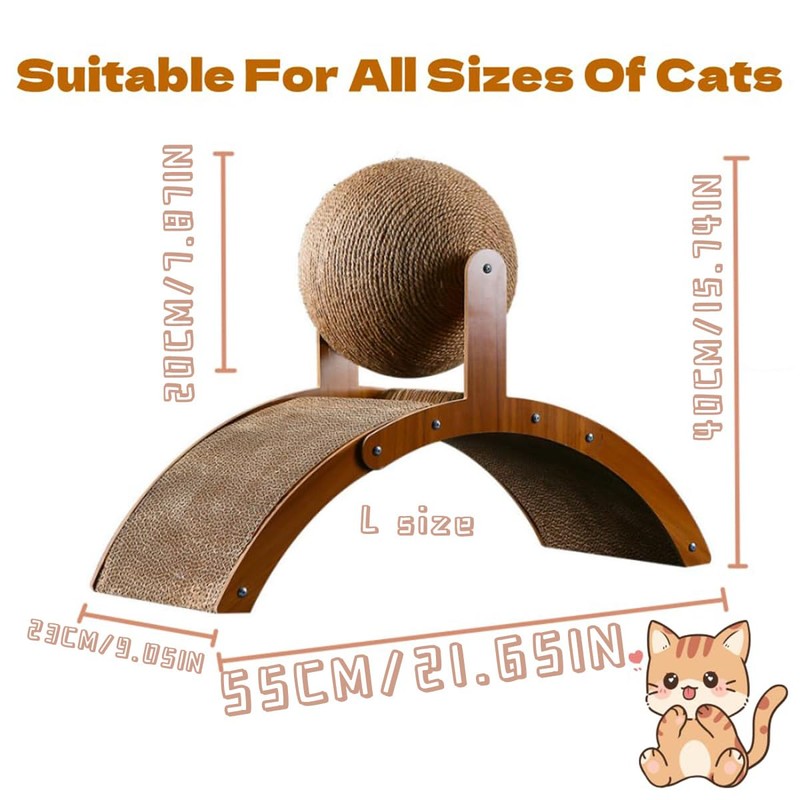Scratch pad for Cats，cat Scratching Post，Cardboard cat Scratcher，Kitten Scratcher，sisal cat