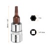 sourcing map 3pcs T15 Torx Bit Socket 1/4" Square Drive