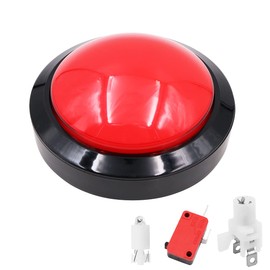 VOANZO 12V LED Lighted Push Buttons Large Red Button for Arcade Pop's Music DJ Dance Machine Diameter 100mm