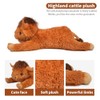 Highland Cow Stuffed Animal - 38.5" Dark Brown Giant Cows