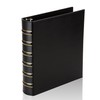 LETVPVOW Vintage Hardback 3 Ring Binder 1.5 Inch, Professional Leather