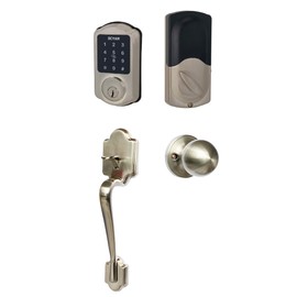 Smart Deadbolt Lock, SCYAN D1 Deadbolt with Touchscreen Keypad, Keyless Entry Door Lock, Auto Locking, for Home, Airbnb, Rental House (Nickel)