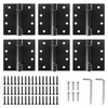 6 Pack Self Closing Door Hinges, 4 Inch Spring Loaded
