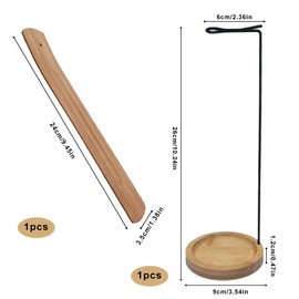Incense Holder, Incense Stick Holders, Wooden Upside Down Ash Catcher Catching for Yoga Meditation Spa Home Decor