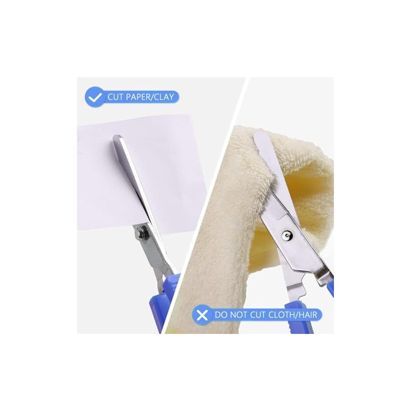 School Crafts Scissors,6pcs Kids Loop Scissors, Safety Childrens Loop Handle