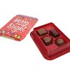 Christmas Assorted Chocolate Truffle Boxes, Milk and Dark, Holiday Stocking