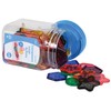 Edx Education Transparent Large Buttons - Mini Jar Set of