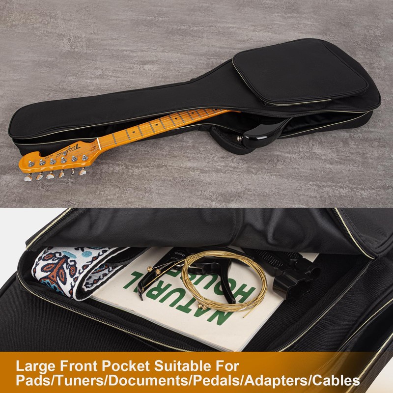 LETSROCK Electric Guitar Bag, Electric Guitar Gig Bag 0.35 Inch